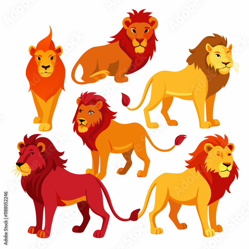 Creative Lion vector and Graphic Design Ideas photo