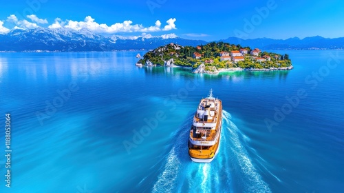 Island Link: Car Ferry Boat Crossing Adriatic Sea from Rab to Mainland Croatia