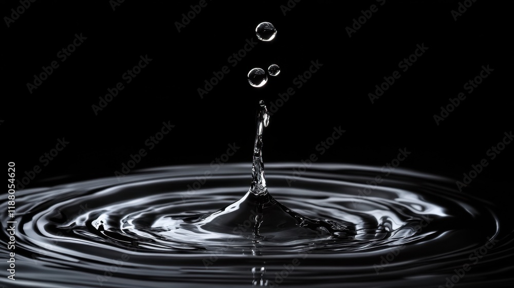 A dramatic black background with water droplets, showcasing texture and reflection, ideal for creating atmospheric and elegant visuals. A dramatic black background with water droplets, showcasing texture and reflection, ideal for creating atmospheric and elegant visuals.