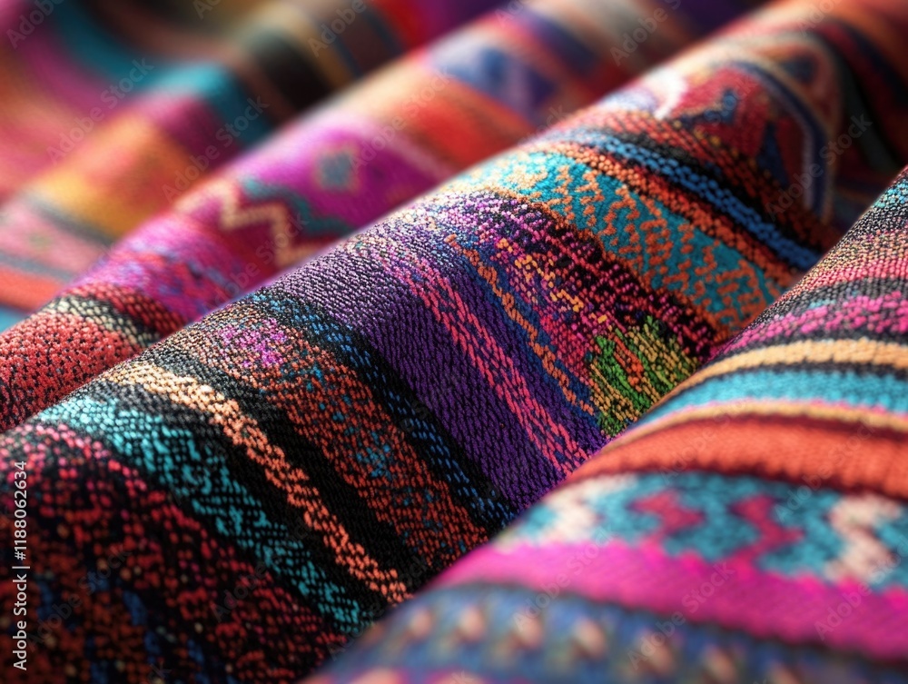 Colorful piece of fabric with a striped pattern. The colors are bright and bold, creating a sense of energy and excitement. The fabric is folded and rolled up, giving it a dynamic Colorful piece of fabric with a striped pattern. The colors are bright and bold, creating a sense of energy and excitement. The fabric is folded and rolled up, giving it a dynamic