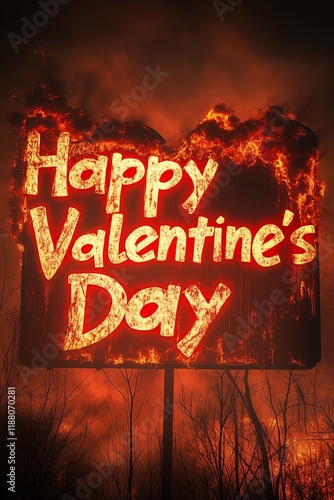 Valentine's Day greeting card with the words 