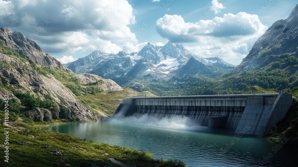 Majestic Mountain Dam: A Breathtaking View of Nature's Power and Engineering Marvel Majestic Mountain Dam: A Breathtaking View of Nature's Power and Engineering Marvel