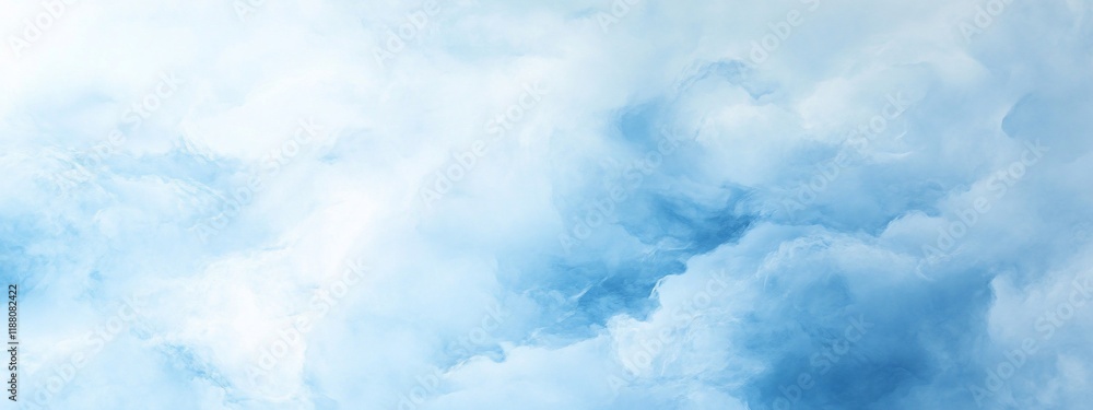 Soft, fluffy blue cloudscape. Soft, fluffy blue cloudscape.
