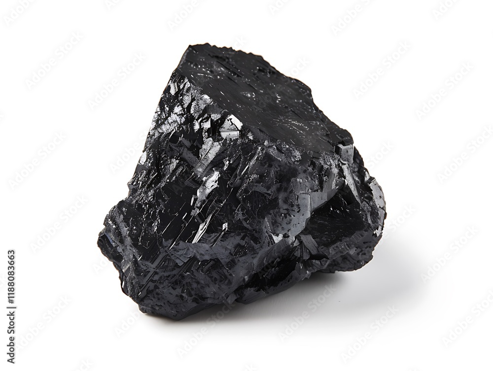 Black, single piece of coal isolated on a white background, high-resolution photo, front view. Black, single piece of coal isolated on a white background, high-resolution photo, front view.