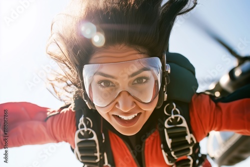 Thrilling Skydiver Freefall Adventure Captured in High Definition photo