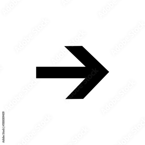 Symbol sign. Right arrow pictogram. Right arrow sign
