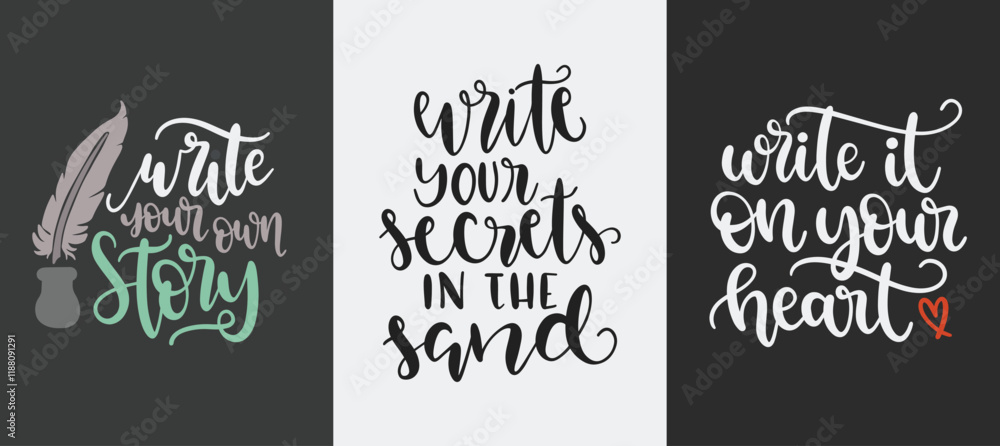 Fototapeta premium Romantic Typography Vector Illustration T-Shirt Design Bundle