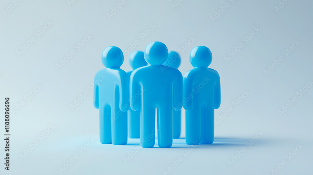 Teamwork concept illustrated by a circle of diverse people working together towards a common business goal. Teamwork concept illustrated by a circle of diverse people working together towards a common business goal.