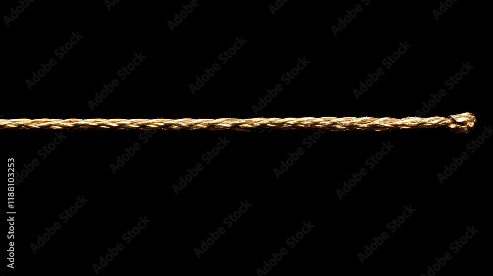 One guitar string on a simple, black backdrop. One guitar string on a simple, black backdrop.