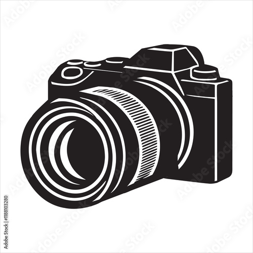 Photo Camera silhouette Design, Camera Vector illustration, Camera Icon clipart Graphic