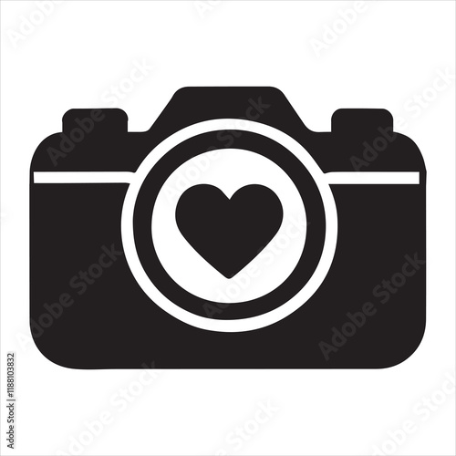 Photo Camera silhouette Design, Camera Vector illustration, Camera Icon clipart Graphic