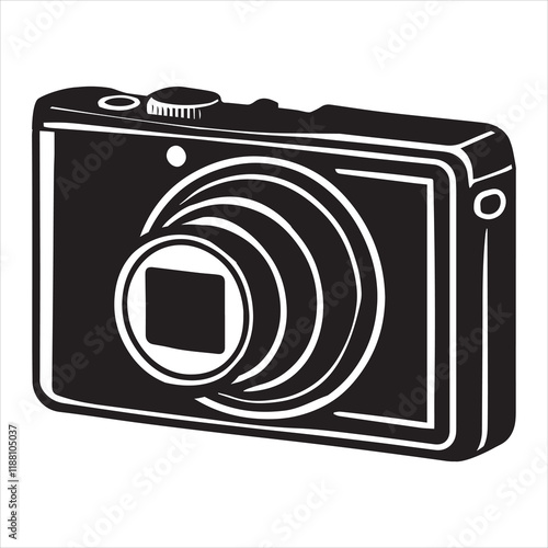 Photo Camera silhouette Design, Camera Vector illustration, Cameraman clipart Graphic
