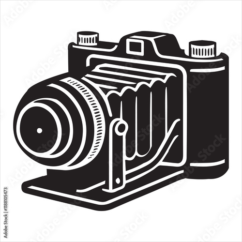 Photo Camera silhouette Design, Camera Vector illustration, Cameraman clipart Graphic
