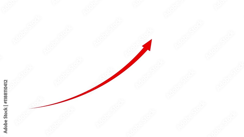 Abstract Arrow Business Growth Icon. Abstract Arrow Business Growth Icon.