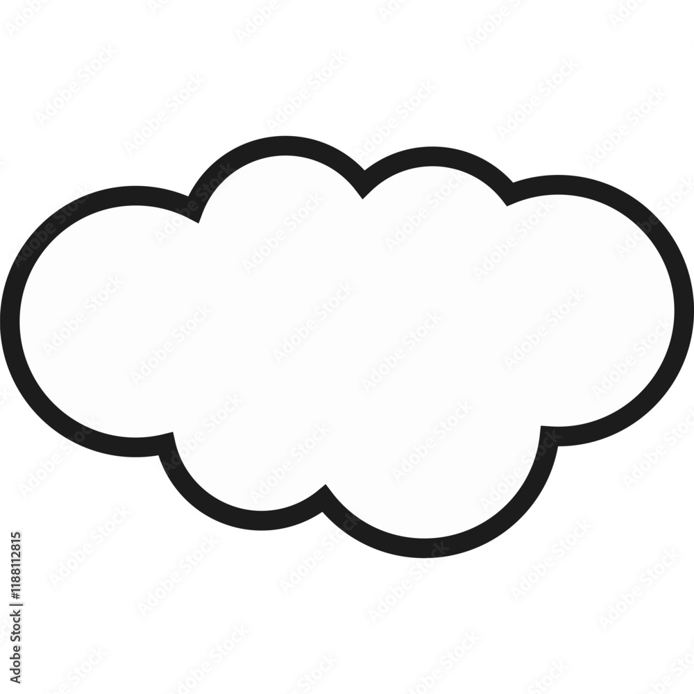 Comic Cloud Vector Comic Cloud Vector