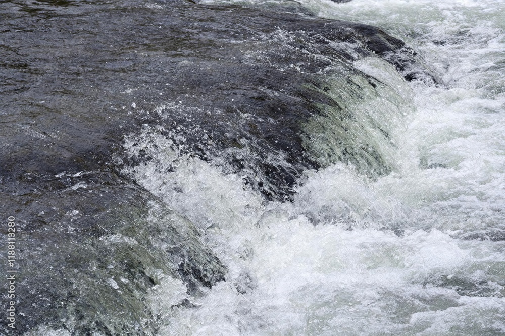 Close up of rapidly flowing water in river Close up of rapidly flowing water in river