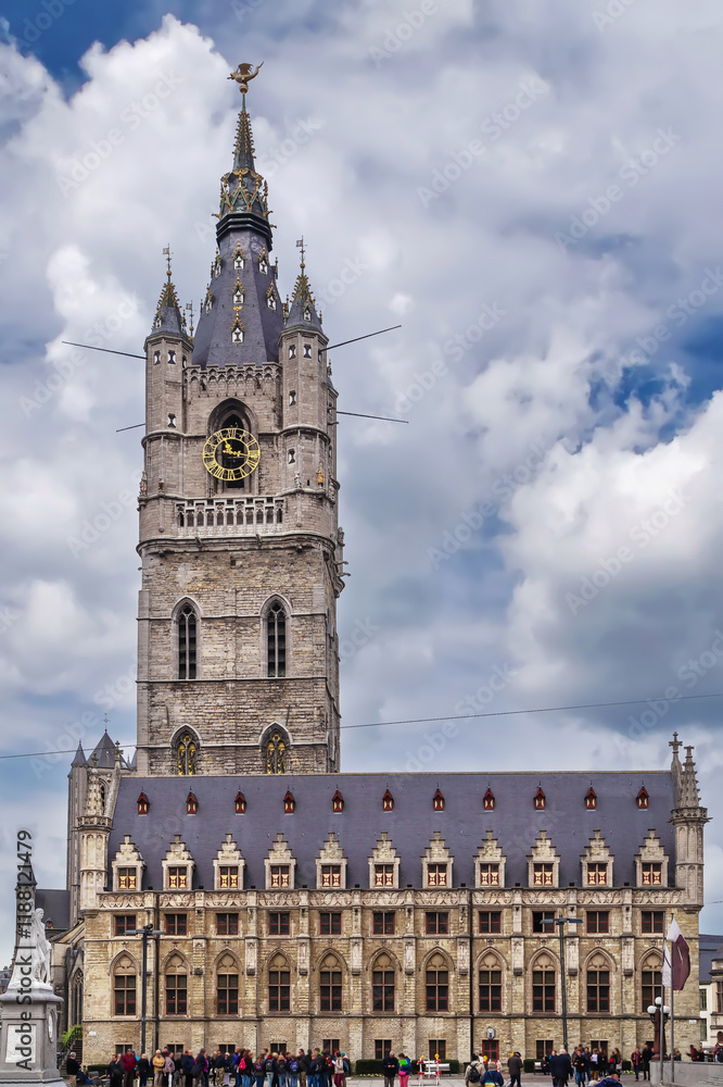 Naklejka premium Belfry of Ghent, Belgium