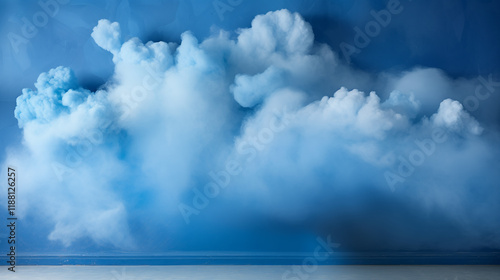 Wallpaper Mural A large blue cloud with white clouds in the background Torontodigital.ca