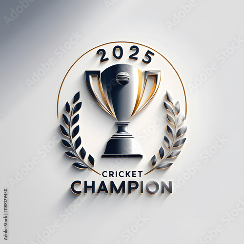 2025 cricket champion trofy logo