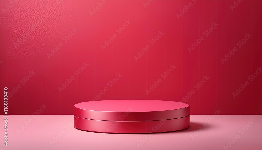 3D Valentine Podium with Smooth Pink or Red Finish 3D Valentine Podium with Smooth Pink or Red Finish