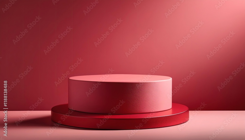 3D Valentine Podium with Smooth Pink or Red Finish 3D Valentine Podium with Smooth Pink or Red Finish