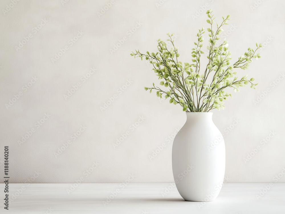 Enhance Your Space with a Stylish White Vase and Lively Potted Plant for a Fresh and Elegant Touch Enhance Your Space with a Stylish White Vase and Lively Potted Plant for a Fresh and Elegant Touch
