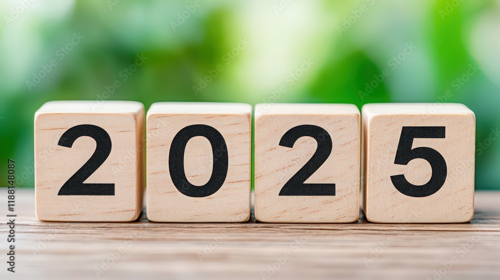 A wooden block with the numbers 20, 25, and 25 stacked on top of each other A wooden block with the numbers 20, 25, and 25 stacked on top of each other