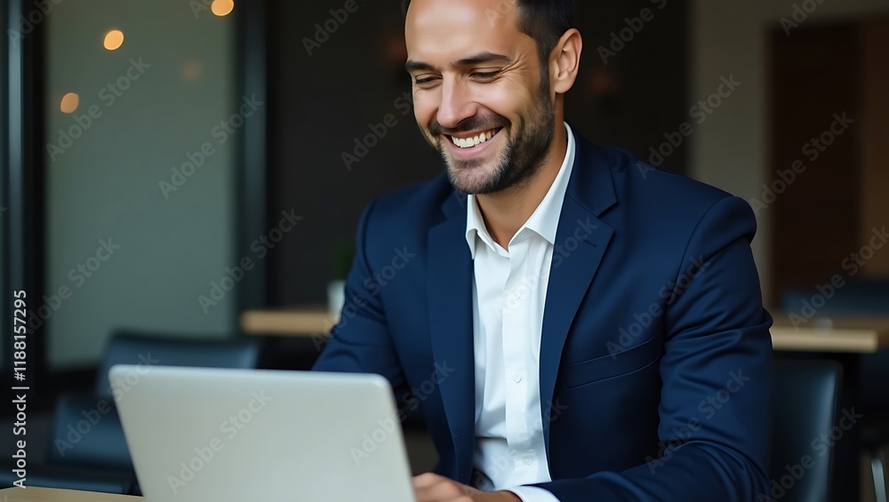 businessman working on laptop computer businessman working on laptop computer
