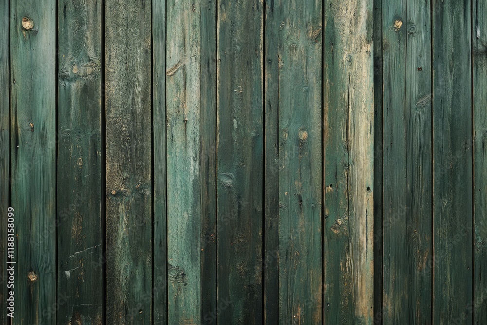 Fototapeta premium Background picture made of old green wood boards