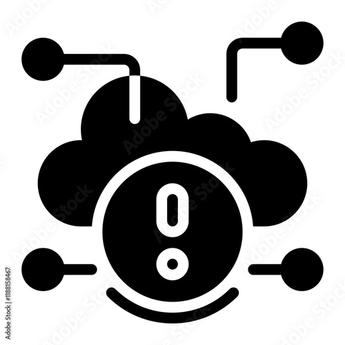 Cloud Computing Solid Icon