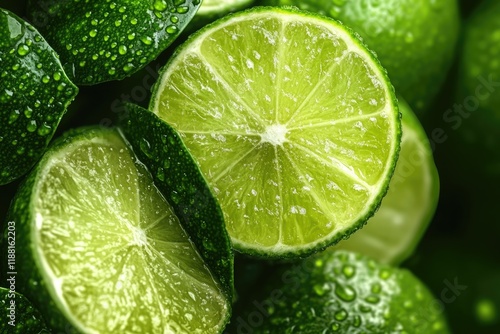 abstract background green lime tropical