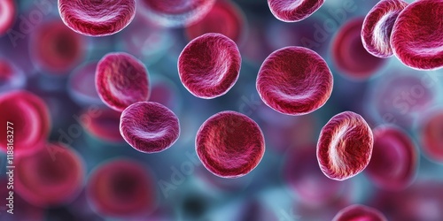 Leukemia observed in human blood cells under a microscope at 1000x magnification, highlighting the distinct features of leukemia in the cellular structure of human blood samples.