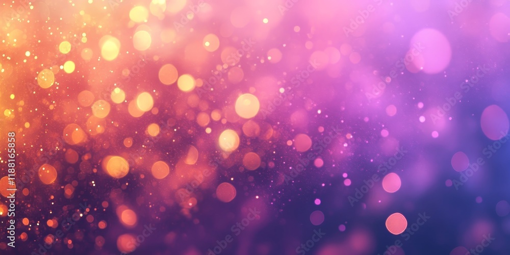 A dreamy, abstract purple backdrop filled with soft, blurred rainbow lights creates a magical festive vibe. This vanitas background offers ample space for text or messages. A dreamy, abstract purple backdrop filled with soft, blurred rainbow lights creates a magical festive vibe. This vanitas background offers ample space for text or messages.