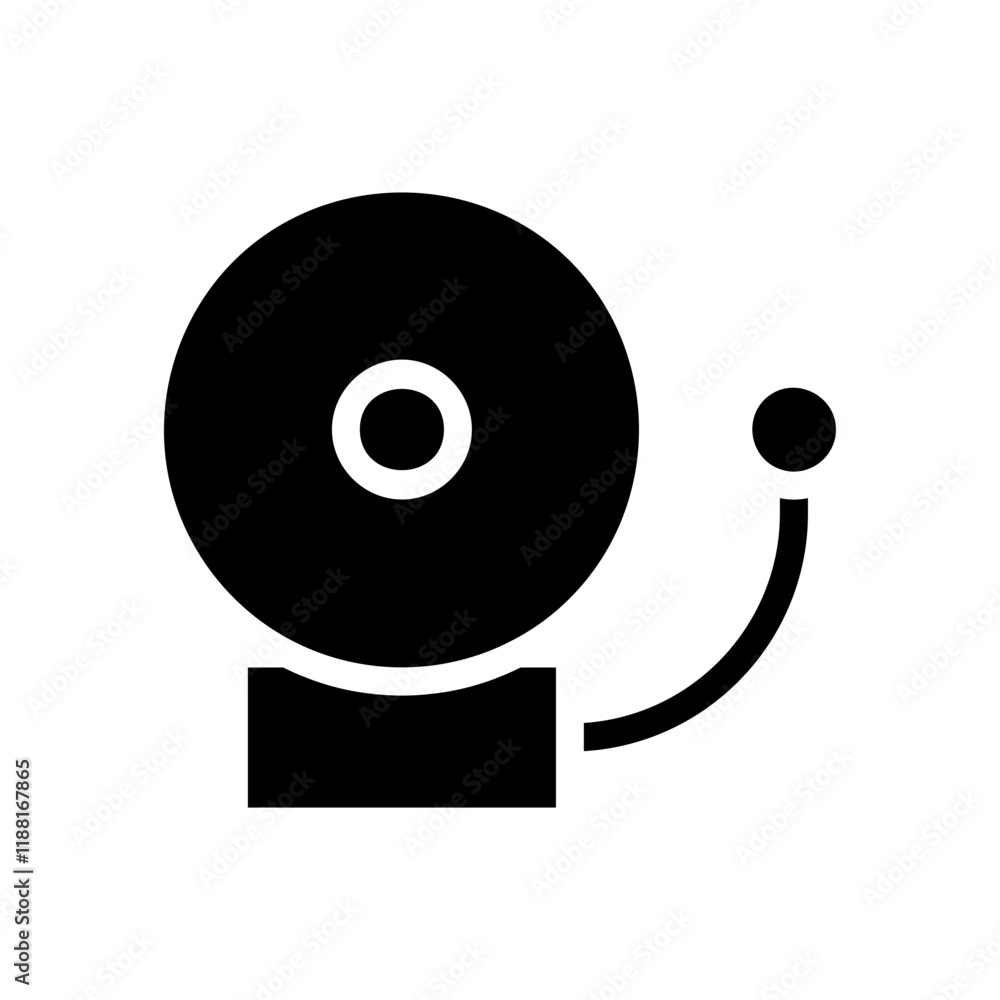School bell icon. Concept of emergency, alarm, and warning. School bell icon. Concept of emergency, alarm, and warning.