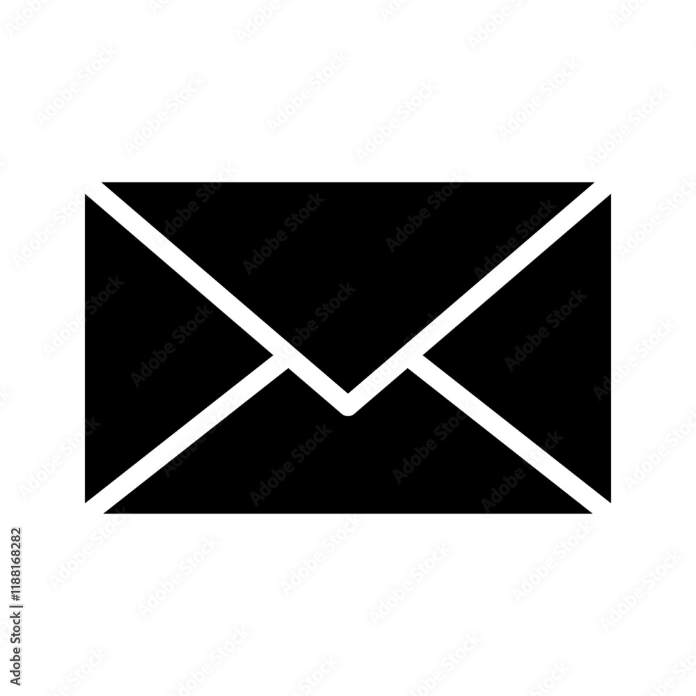 Envelope icon. Concept of email, communication, and message. Envelope icon. Concept of email, communication, and message.