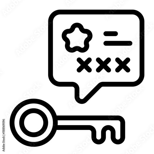 Key Message Line Icon