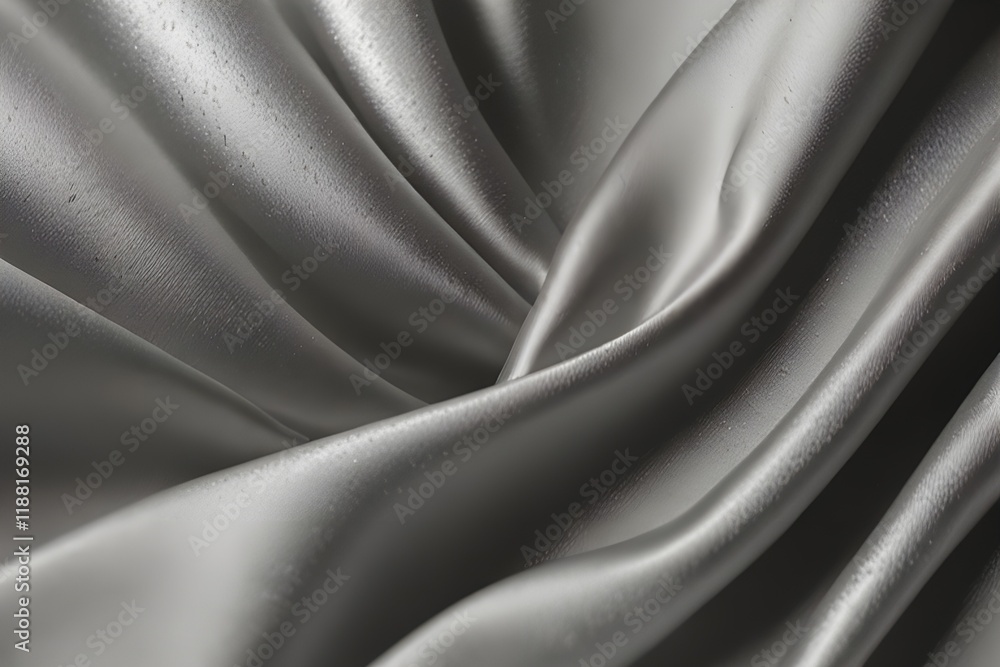 White gray satin texture that is white silver fabric silk panorama background with beautiful soft blur pattern natural. Generative AI White gray satin texture that is white silver fabric silk panorama background with beautiful soft blur pattern natural. Generative AI