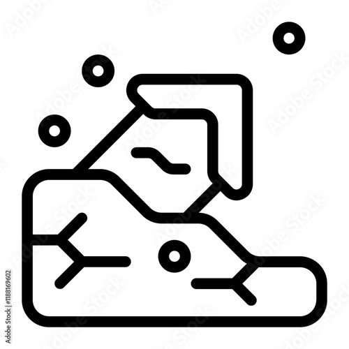 Landslide Line Icon