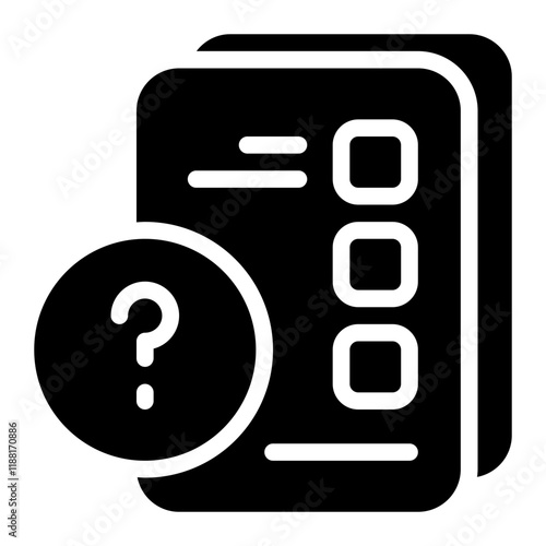 List Work Solid Icon