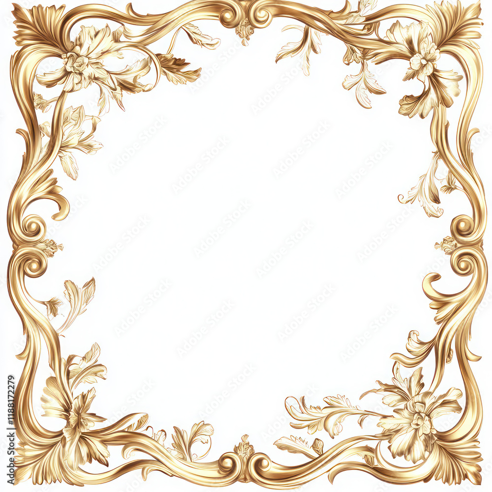 frame with floral ornament frame with floral ornament