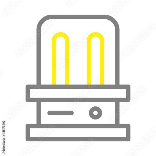 Electric heater icon. Concept of heating, warmth, and comfort.