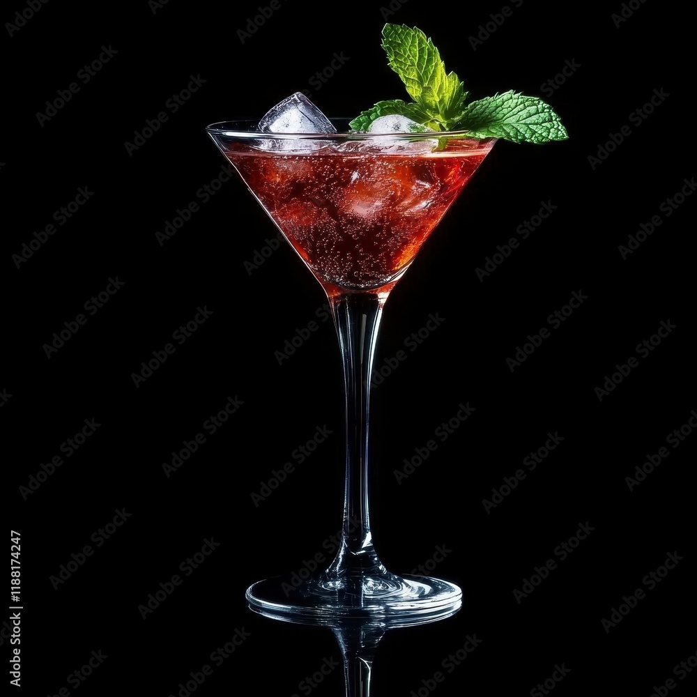 Savoring the AJ Cosmopolitan Cocktail Elegant Bar Setting High-End Beverage Photography Nighttime Ambiance Close-Up View