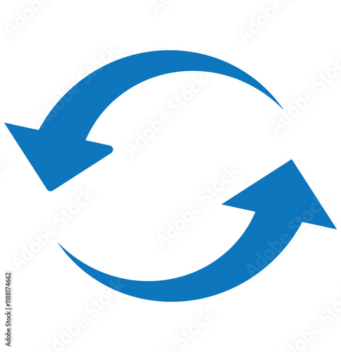 Print circle arrow icon set. circular arrow icon, refresh, reload arrow icon symbol sign  . 1176