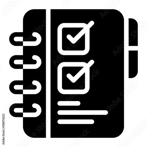 Online List Solid Icon