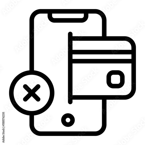Online Payment Line Icon