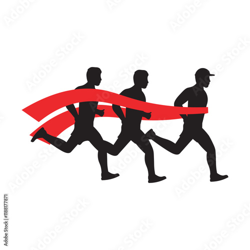 Runner Finish Line Icon