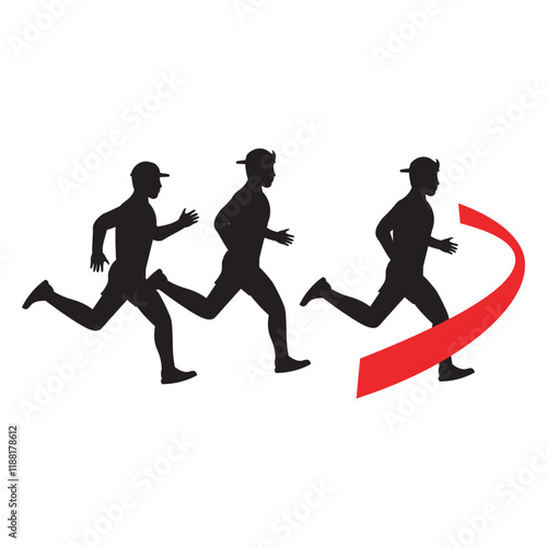 Runner Finish Line Icon
