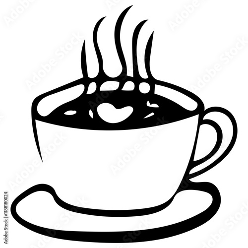 A Steaming Cup of Coffee
