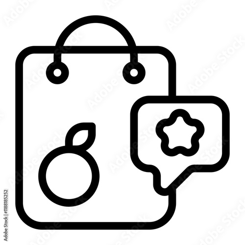 Shopping Day Line Icon