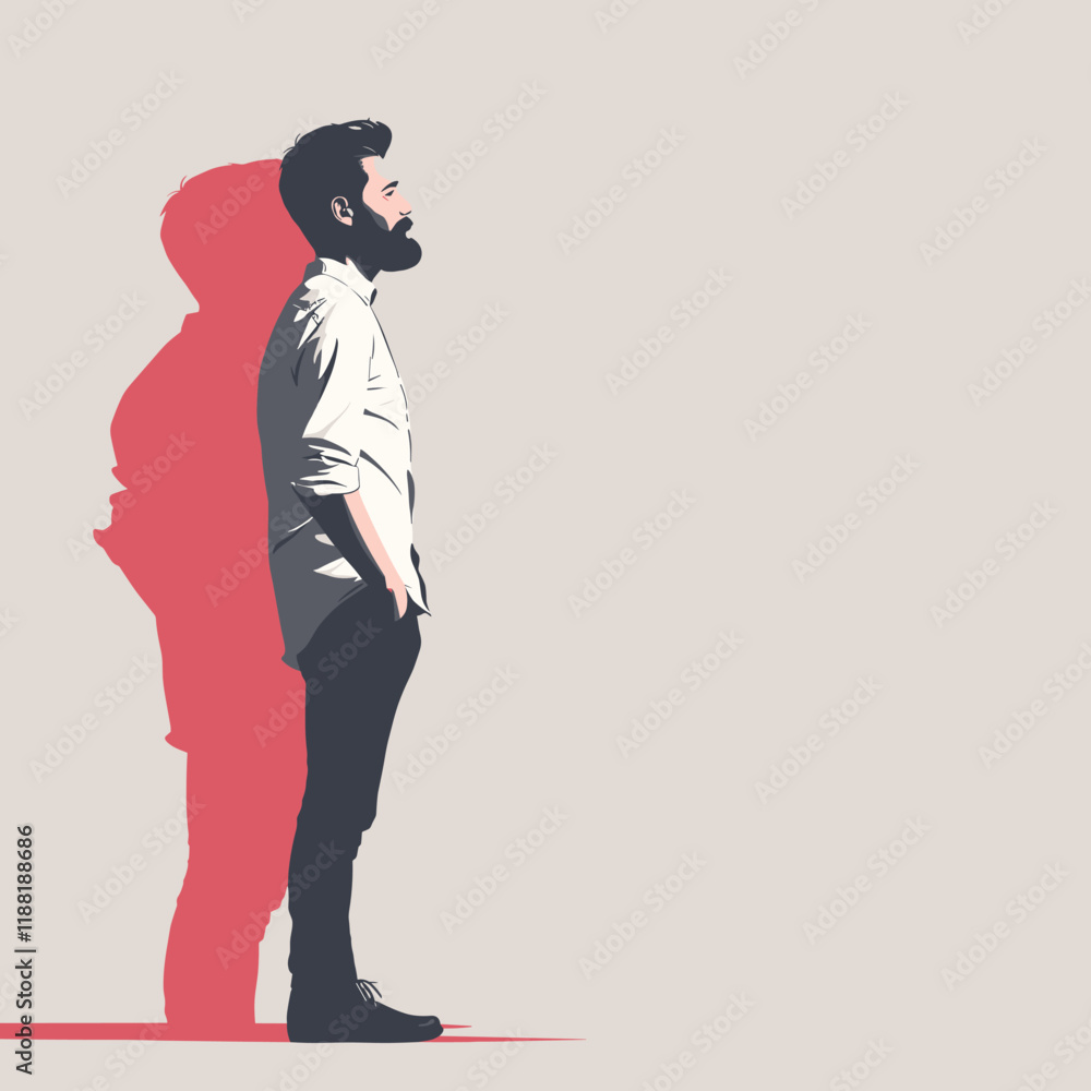 Stylish bearded hipster man. Vector illustration in retro style. Stylish bearded hipster man. Vector illustration in retro style.
